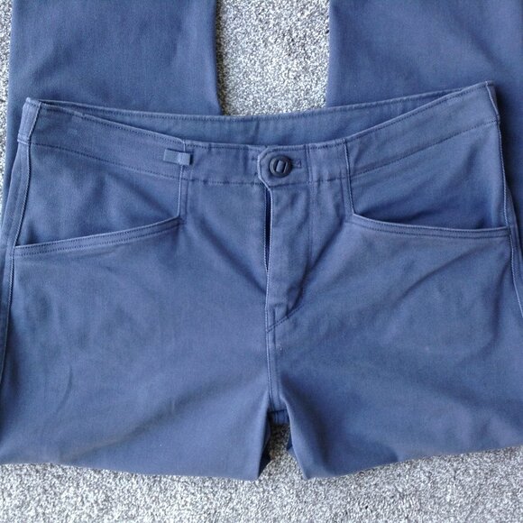 ⭐PATAGONIA “WORN WEAR” STRAIGHT LEG WORK PANTS in Dusty Blue, size 12⭐ - Picture 2 of 7